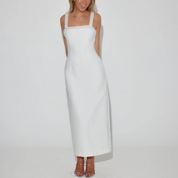 Odd Muse - The Ultimate Muse Pearl Trim Midi Dress - Picture 1 of 6